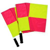 Soccer Referee Neon Quartered Flags